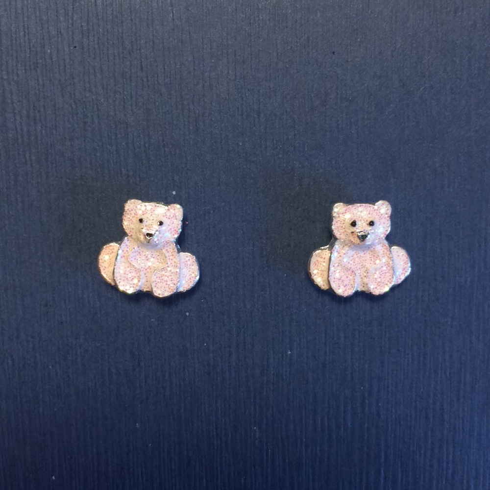 ❄️NEW❄️Sparkly polar bear earrings!!